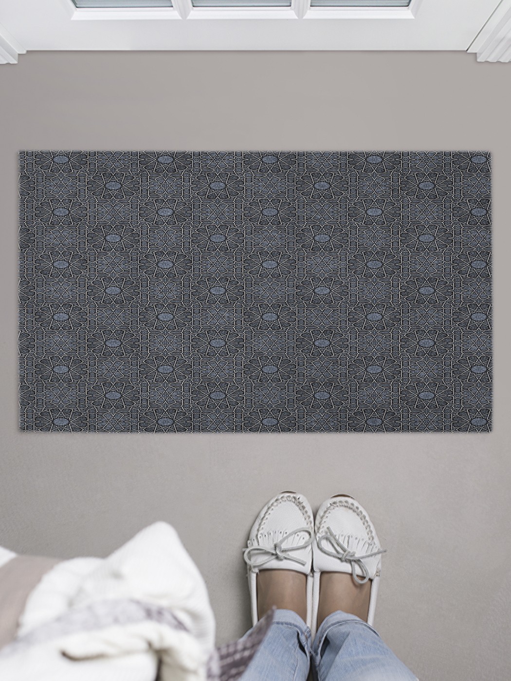 

Придверный коврик в прихожую для обуви, на резиновой основе, 75x45 см door_51348 JoyArty