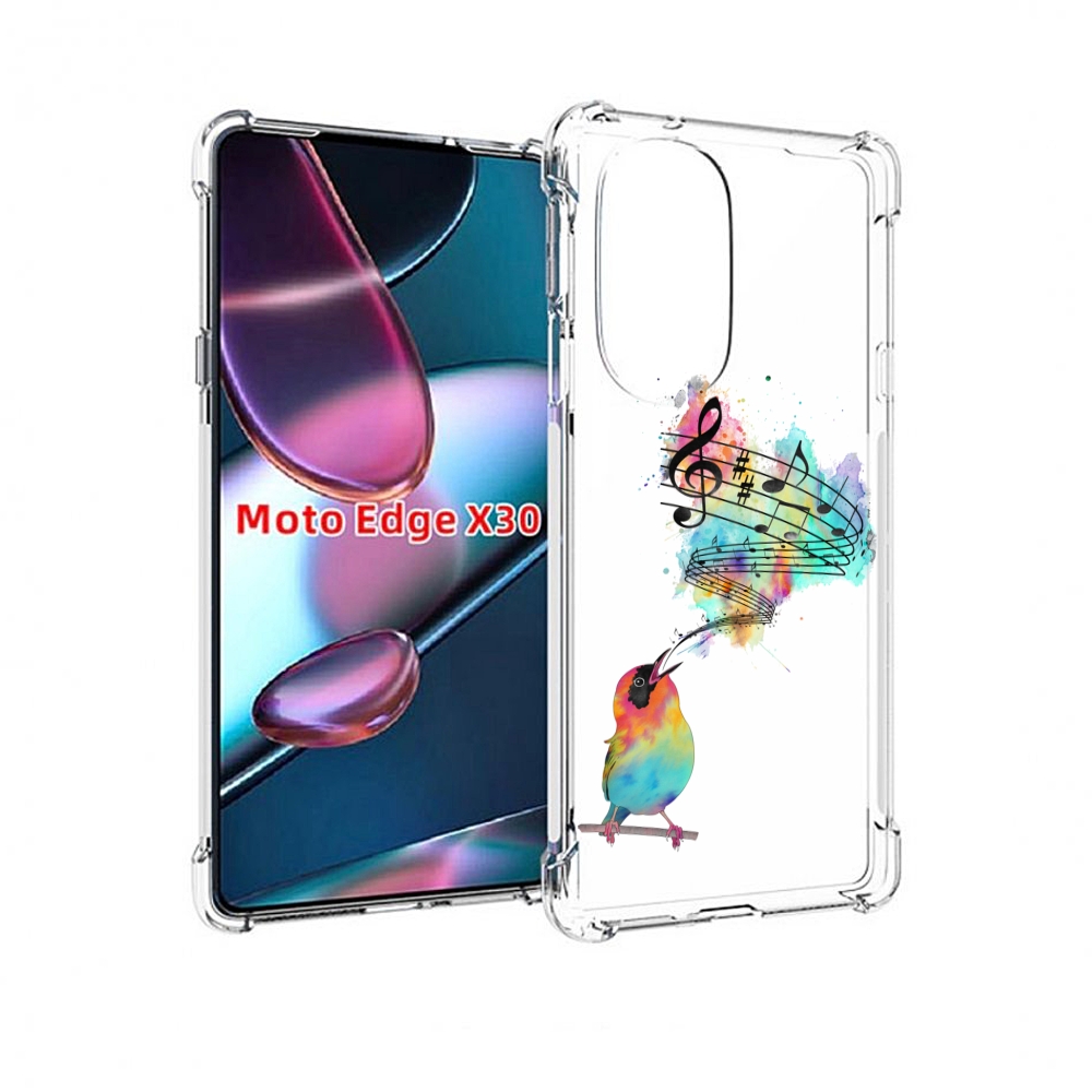 

Чехол MyPads певчая птичка для Motorola Moto Edge X30, Прозрачный, Tocco