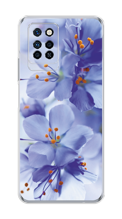

Чехол на Infinix Note 10 Pro "Фиолетовые цветки", Фиолетовый;синий, 3100150-1