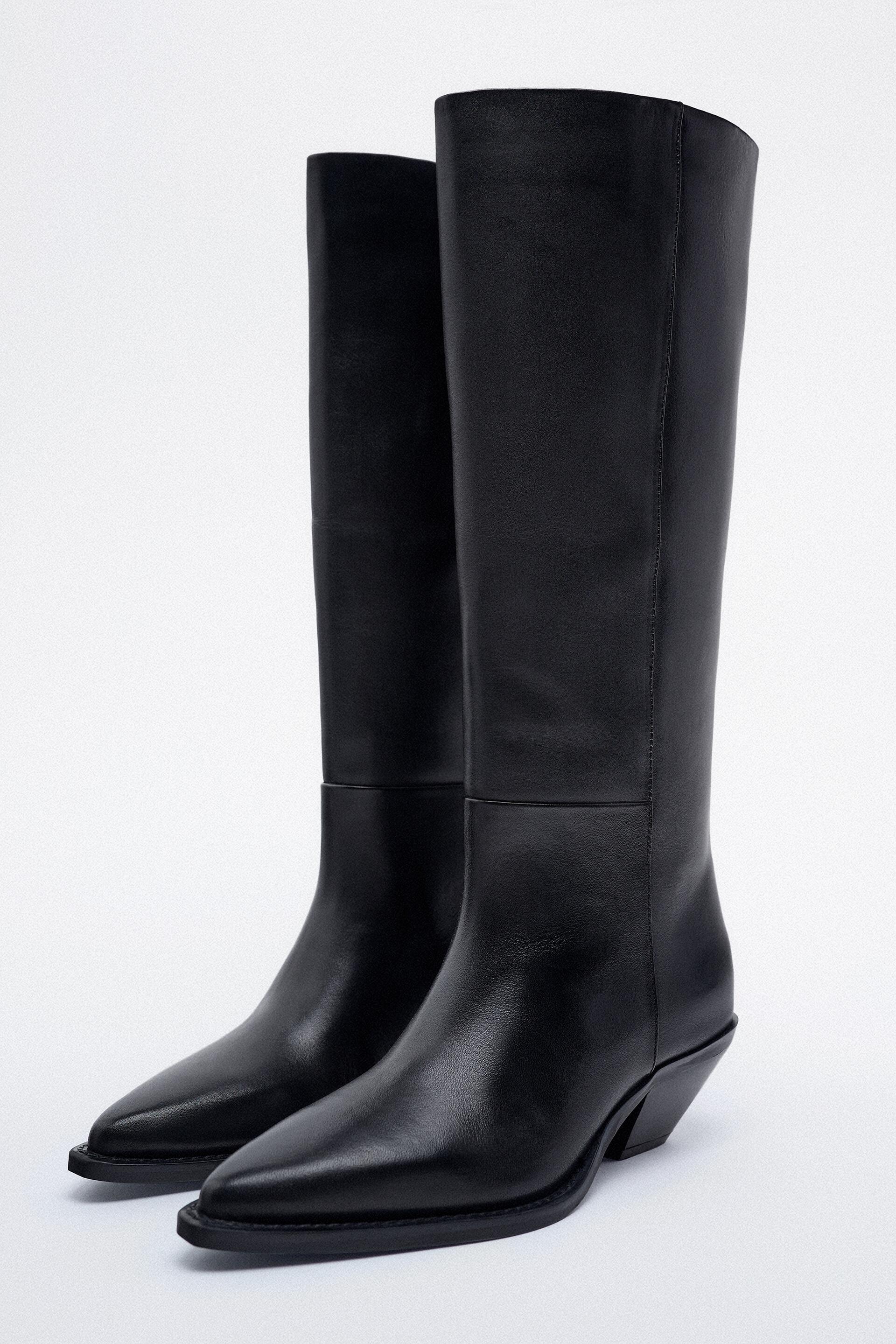 

Сапоги женские ZARA 11009010 черные 42 EU (доставка из-за рубежа), 11009010