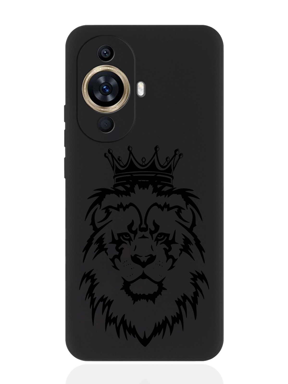 

Чехол для смартфона Huawei Nova 11 черный силиконовый Лев, Черный;желтый;зеленый, Huawei