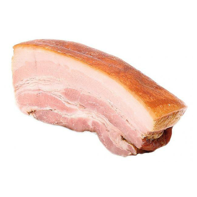 

Грудинка варено-копченая Кузьминки Домашняя без кожи +-300 г