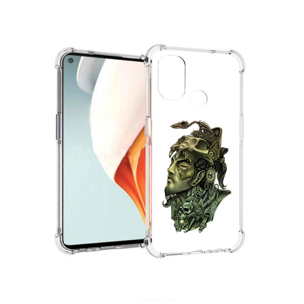 

Чехол MyPads Tocco для OnePlus Nord N100 бронзовый воин (PT227045.141.248), Прозрачный, Tocco