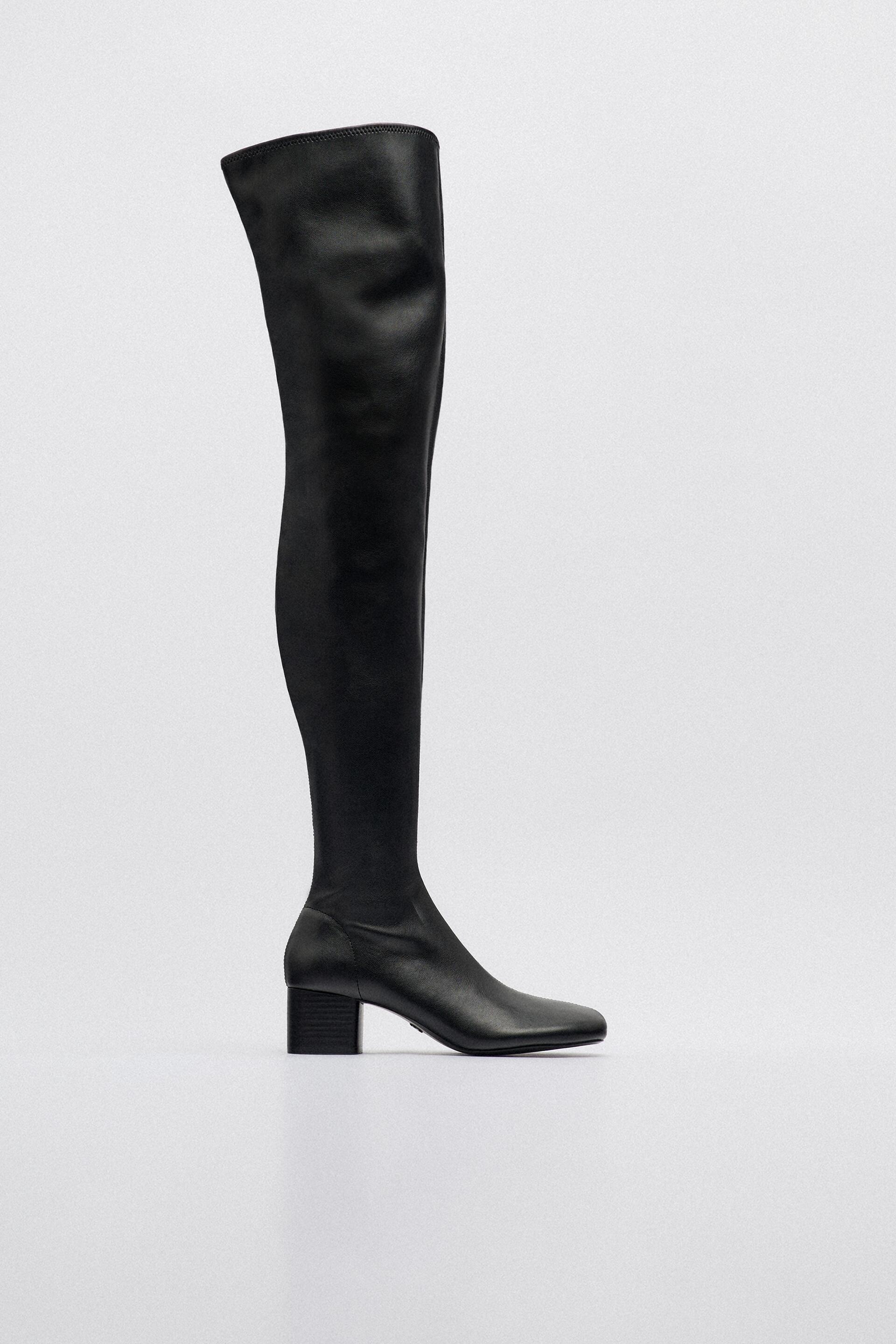 

Ботфорты женские ZARA 200059 черные 38 RU (доставка из-за рубежа), 200059