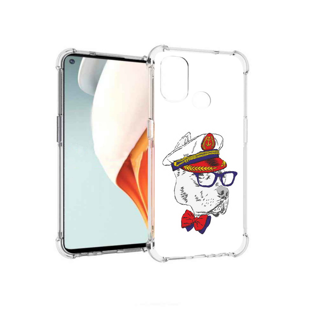 

Чехол MyPads Tocco для OnePlus Nord N100 бульдог (PT227045.141.251), Прозрачный, Tocco