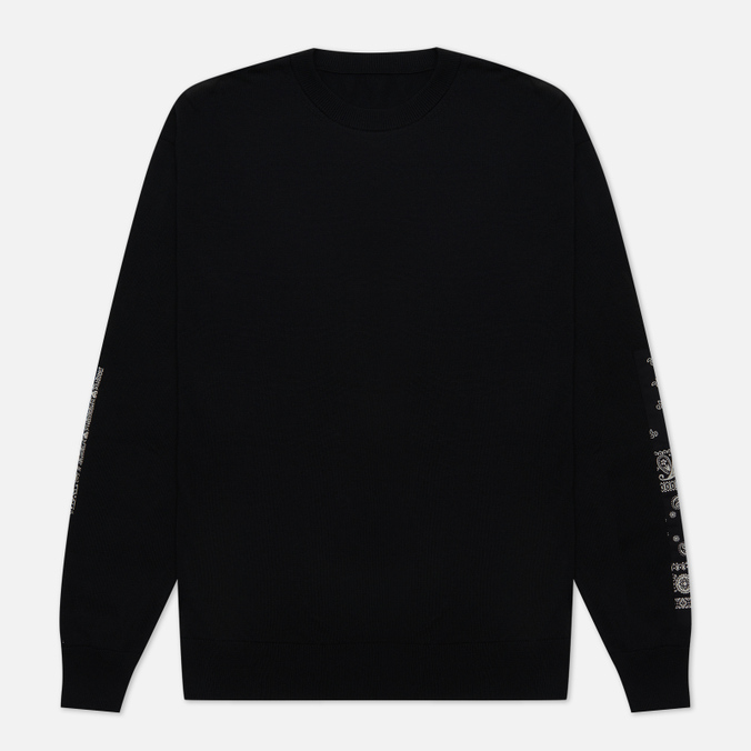 

Мужской свитер SOPHNET. Bandana Sleeve Patched Crew Neck чёрный, Размер S, Черный, Bandana Sleeve Patched Crew Neck