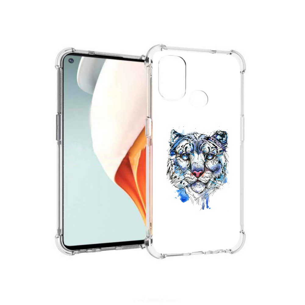 

Чехол MyPads Tocco для OnePlus Nord N100 водяной тигр (PT227045.141.263), Прозрачный, Tocco