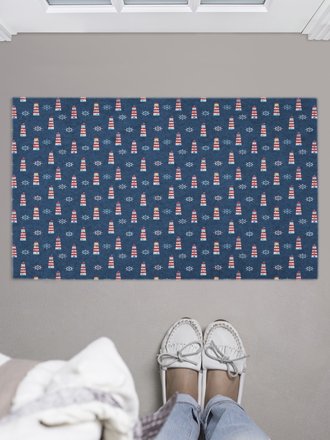 

Придверный коврик в прихожую для обуви, на резиновой основе, 75x45 см door_51388 JoyArty