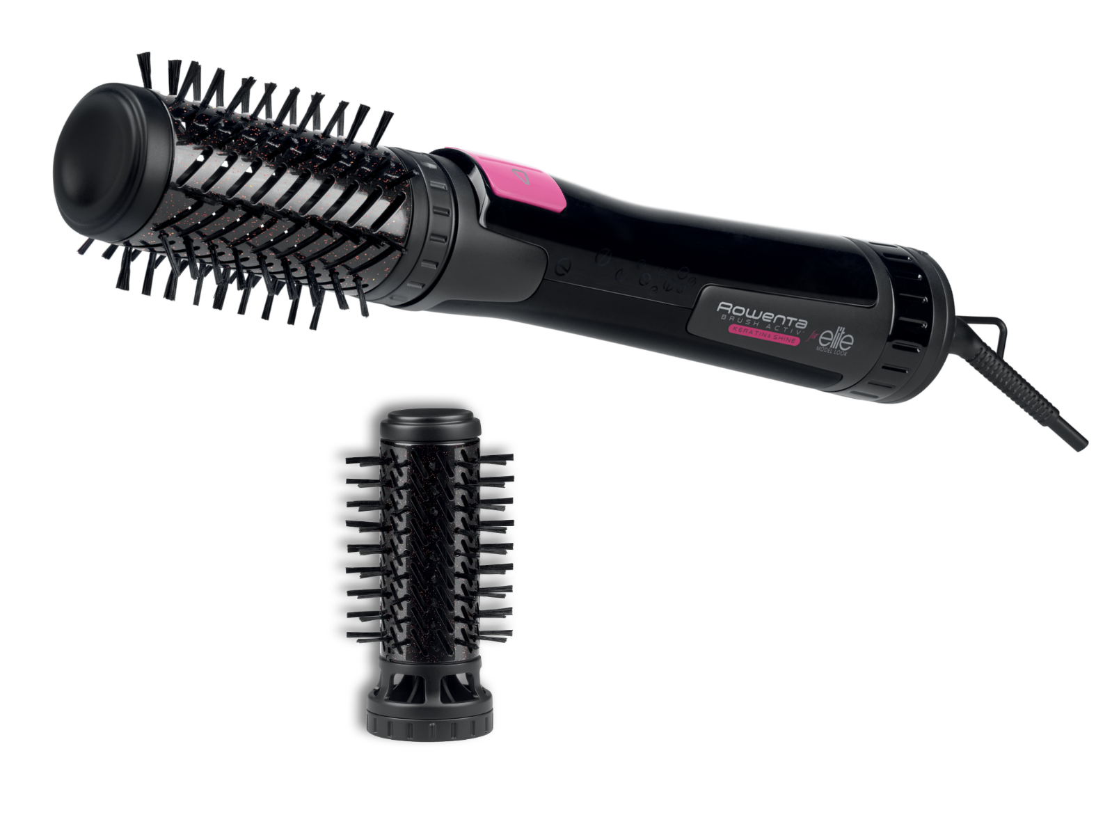 фото Фен-щетка rowenta brush active cf9522f0 black/pink