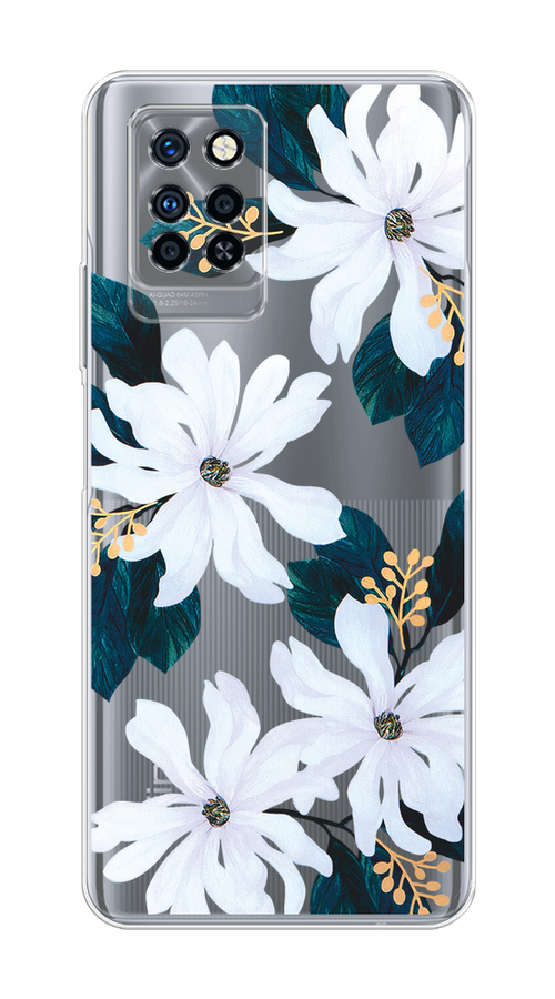 

Чехол на Infinix Note 10 Pro "Delilah Flower", Зеленый;белый, 3100150-1