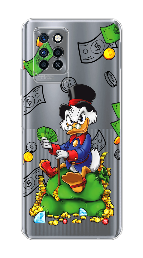 

Чехол на Infinix Note 10 Pro "Scrooge Richness", Черный;синий;зеленый, 3100150-1