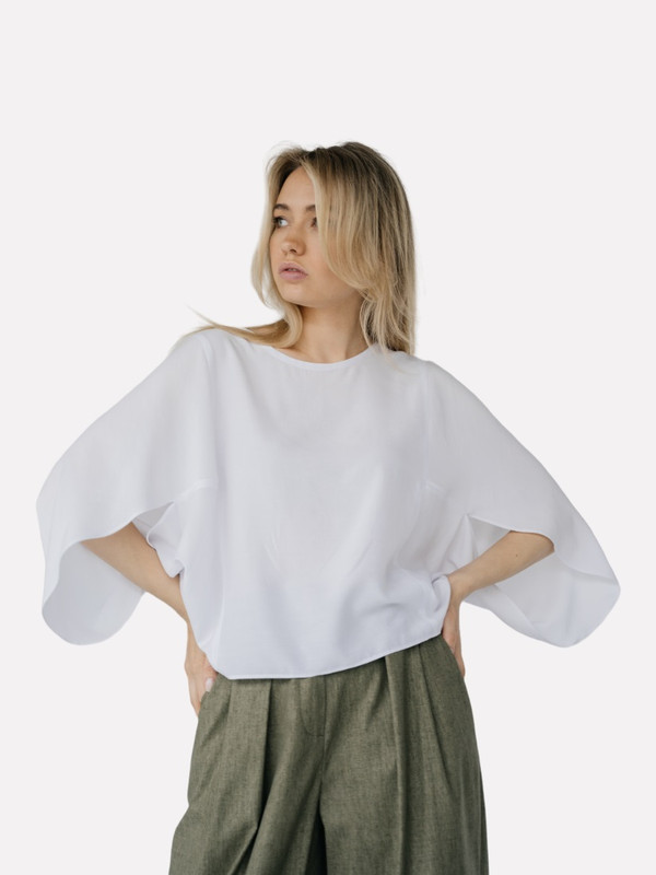 

Блуза женская Модный дом виктории тишиной Мари белая M, Марибелая