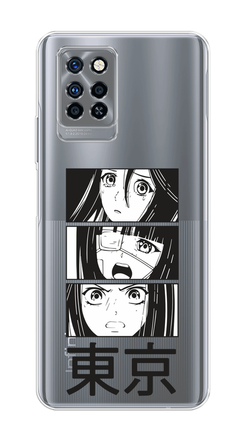 

Чехол на Infinix Note 10 Pro "Tokyo girls", Белый;черный;прозрачный, 3100150-1