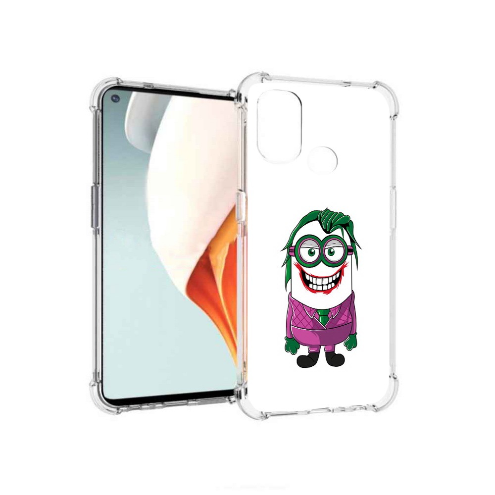 

Чехол MyPads Tocco для OnePlus Nord N100 джокер миньон (PT227045.141.322), Прозрачный, Tocco
