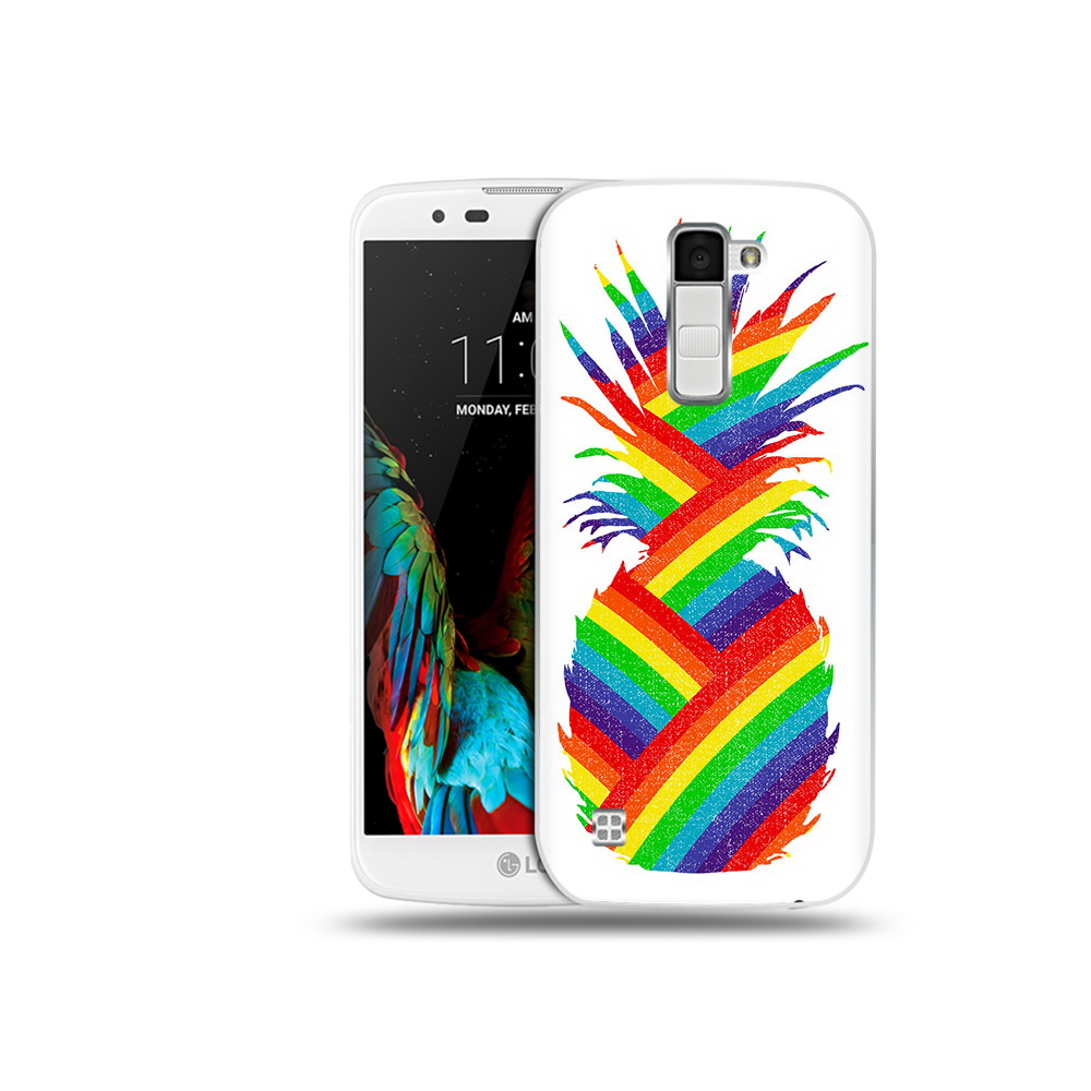 

Чехол MyPads Tocco для LG K10 радужный ананас (PT30014.80.566), Прозрачный, Tocco
