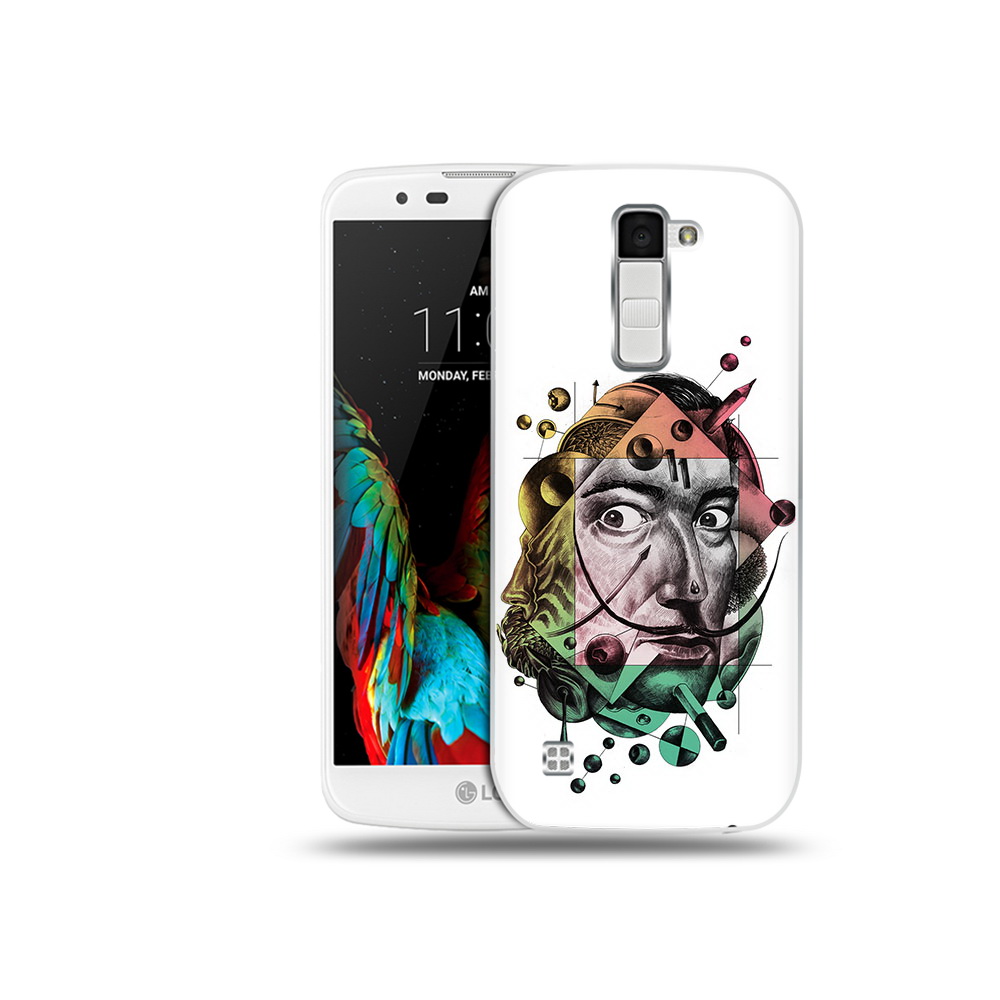 

Чехол MyPads Tocco для LG K10 разноцветное лицо абстракция (PT30014.80.570), Прозрачный, Tocco