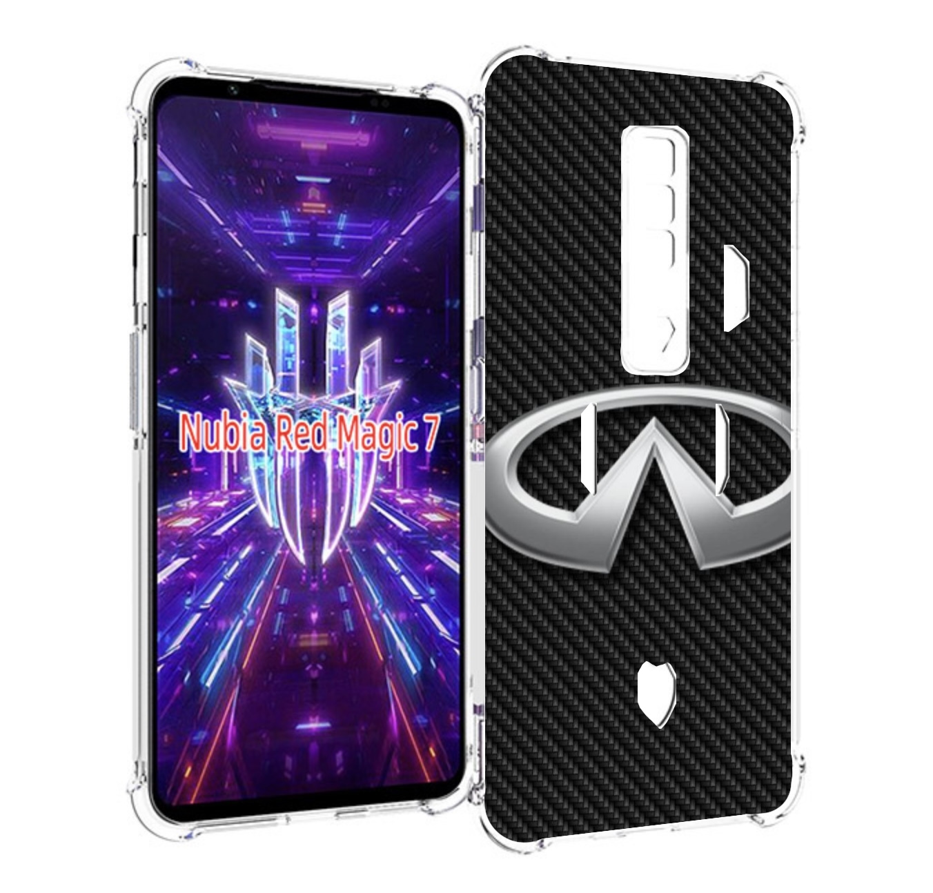 

Чехол MyPads infiniti-2 мужской для ZTE Nubia Red Magic 7, Прозрачный, Tocco