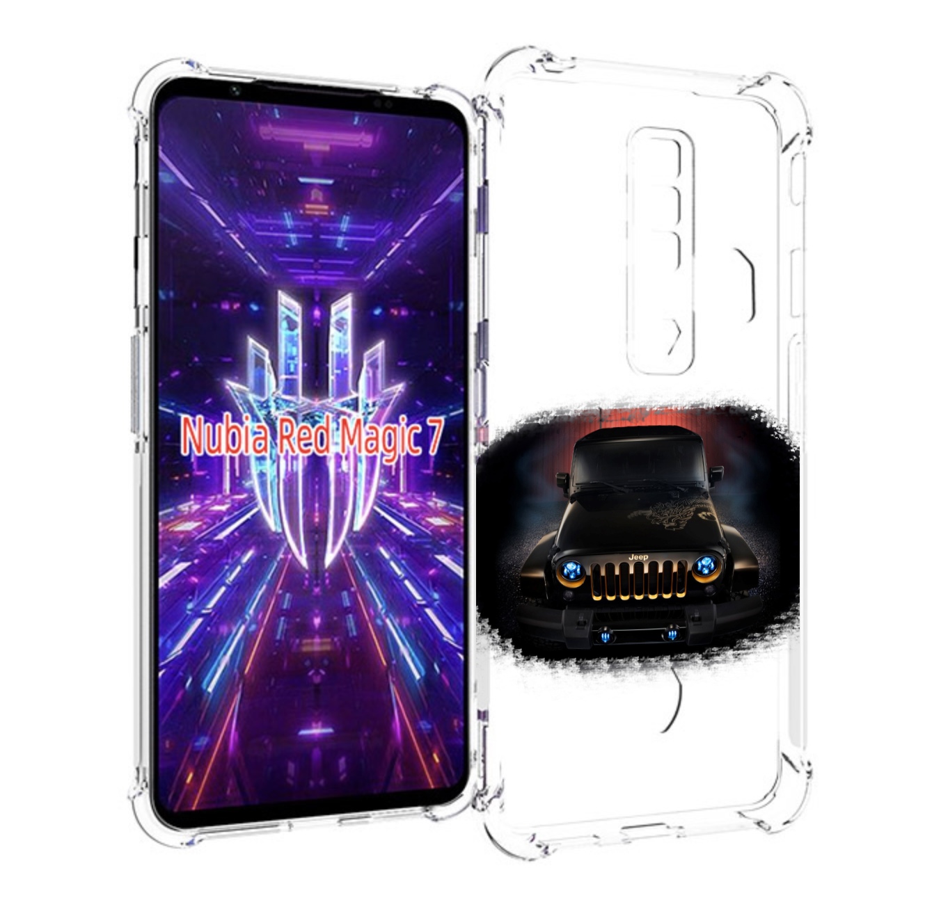 

Чехол MyPads jeep 2 для ZTE Nubia Red Magic 7, Прозрачный, Tocco