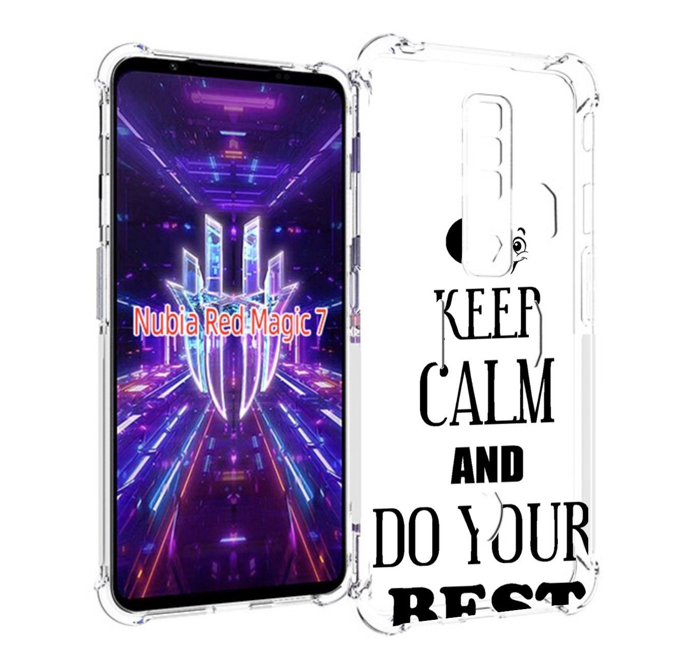 

Чехол MyPads keep-calm-and для ZTE Nubia Red Magic 7, Прозрачный, Tocco