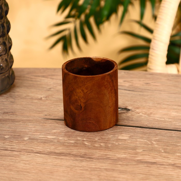 

Стакан 8х8х8 см, тиковое дерево, Indonesian style