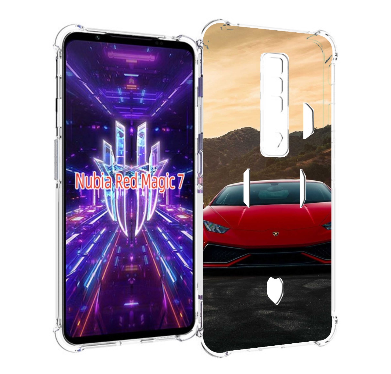 

Чехол MyPads lamborghini 1 мужской для ZTE Nubia Red Magic 7, Прозрачный, Tocco