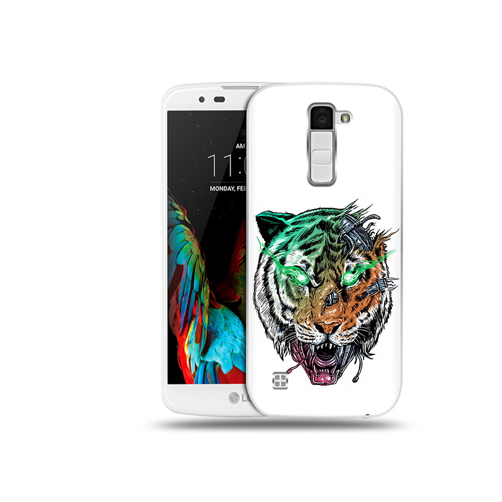 

Чехол MyPads Tocco для LG K10 робо-тигр (PT30014.80.584), Прозрачный, Tocco