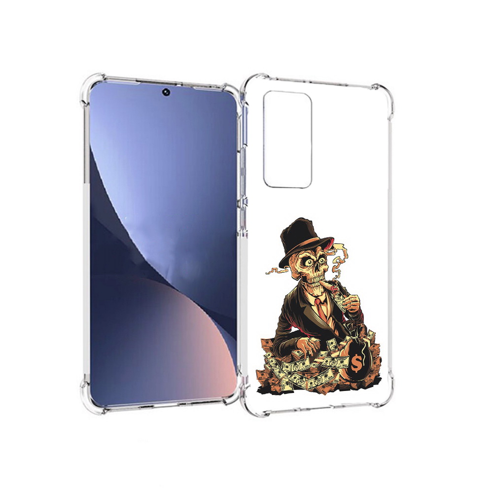 

Чехол MyPads Tocco для Xiaomi 12 нарисованный череп с сигаретой (PT226952.288.515), Прозрачный, Tocco