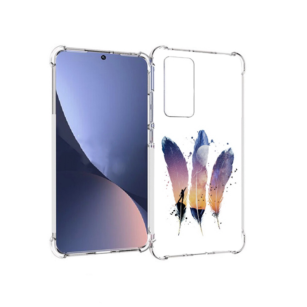 

Чехол MyPads Tocco для Xiaomi 12 небесные перья (PT226952.288.519), Прозрачный, Tocco