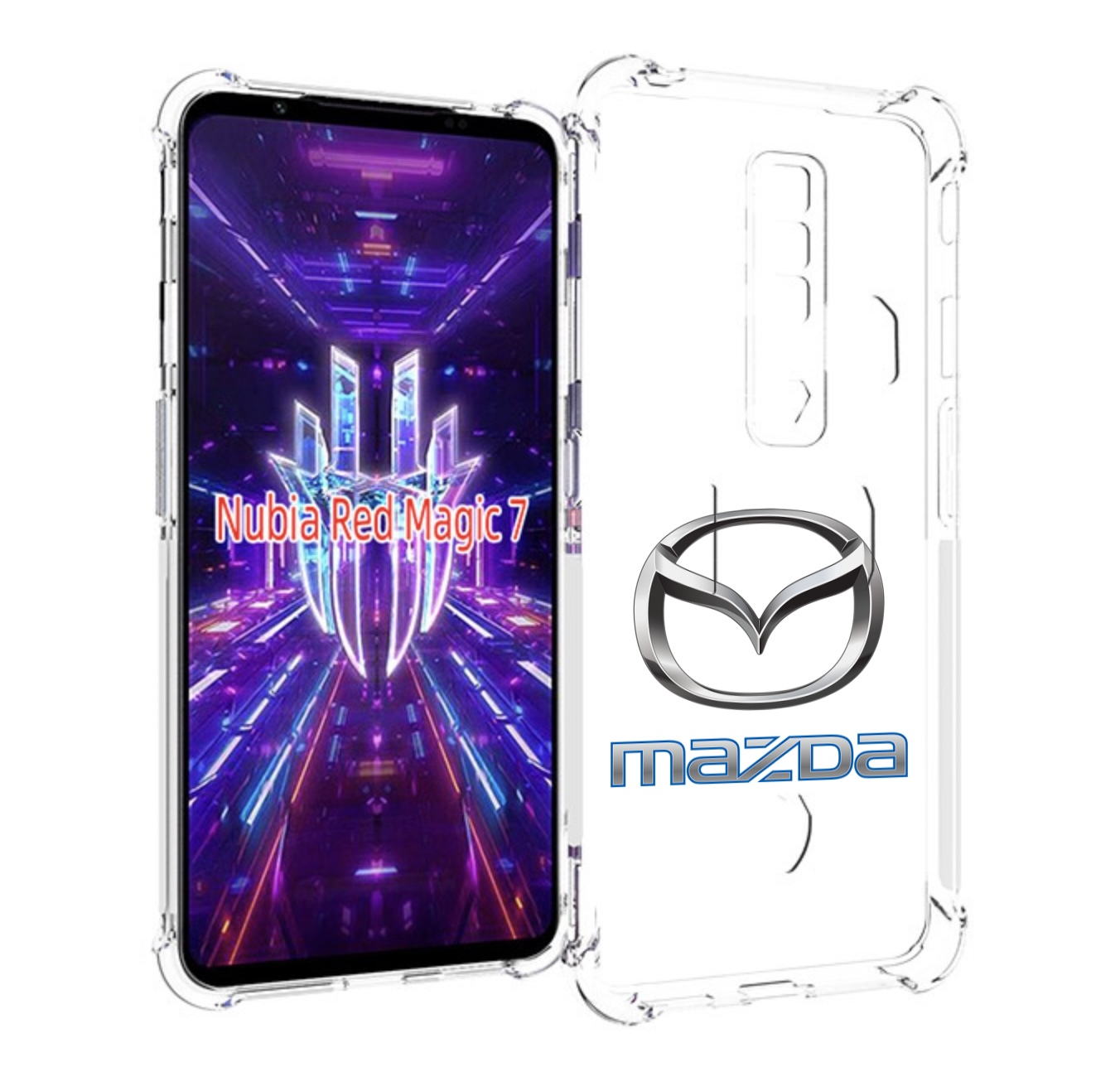 

Чехол MyPads mazda-4 мужской для ZTE Nubia Red Magic 7, Прозрачный, Tocco