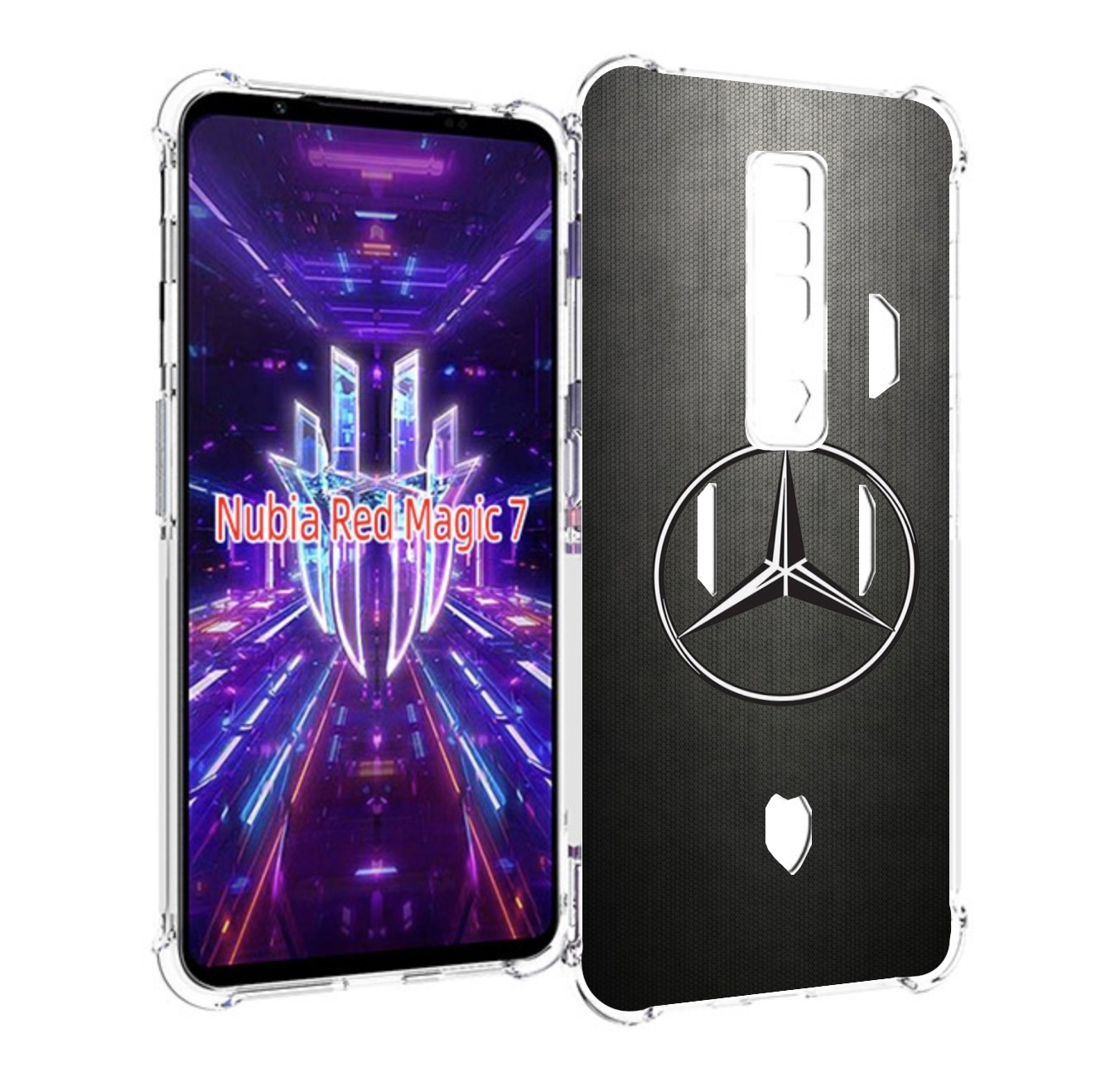 Чехол MyPads mercedes 3 мужской для ZTE Nubia Red Magic 7