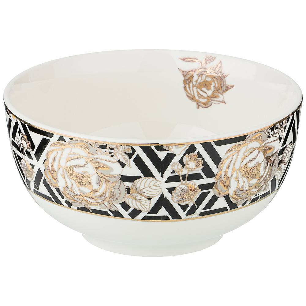 

Набор из 4 штук Салатник Lefard Golden Rose 14см, фарфор (133-326_4), Черный