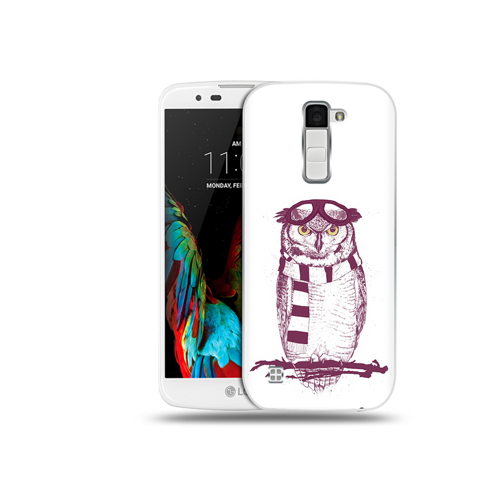 

Чехол MyPads Tocco для LG K10 сова-летчик (PT30014.80.612), Прозрачный, Tocco