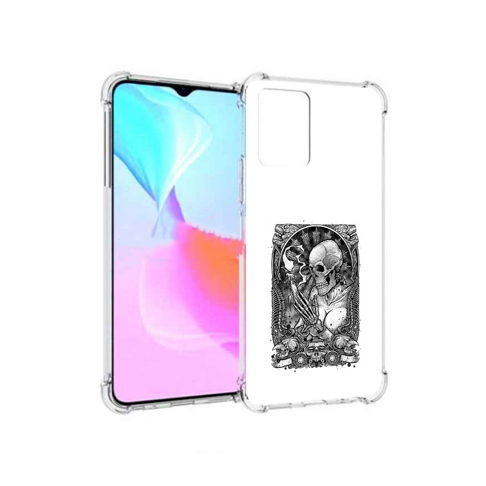 

Чехол MyPads Tocco для Vivo Y33s девушка скелет (PT226981.417.316), Прозрачный, Tocco