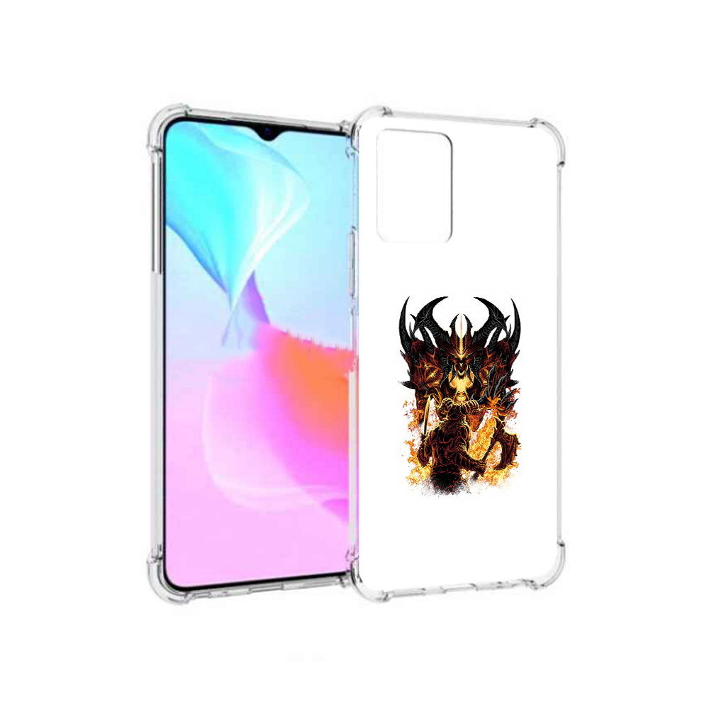 

Чехол MyPads Tocco для Vivo Y33s демон shadow fiend (PT226981.417.318), Прозрачный, Tocco