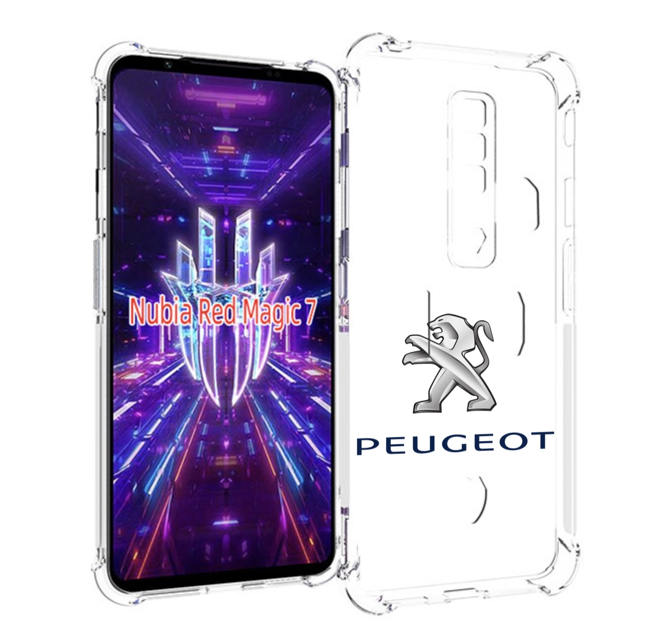 

Чехол MyPads peugeot-3 мужской для ZTE Nubia Red Magic 7, Прозрачный, Tocco