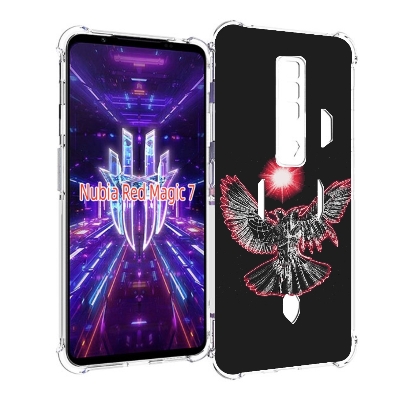 

Чехол MyPads pyrokinesis валькирия для ZTE Nubia Red Magic 7, Прозрачный, Tocco