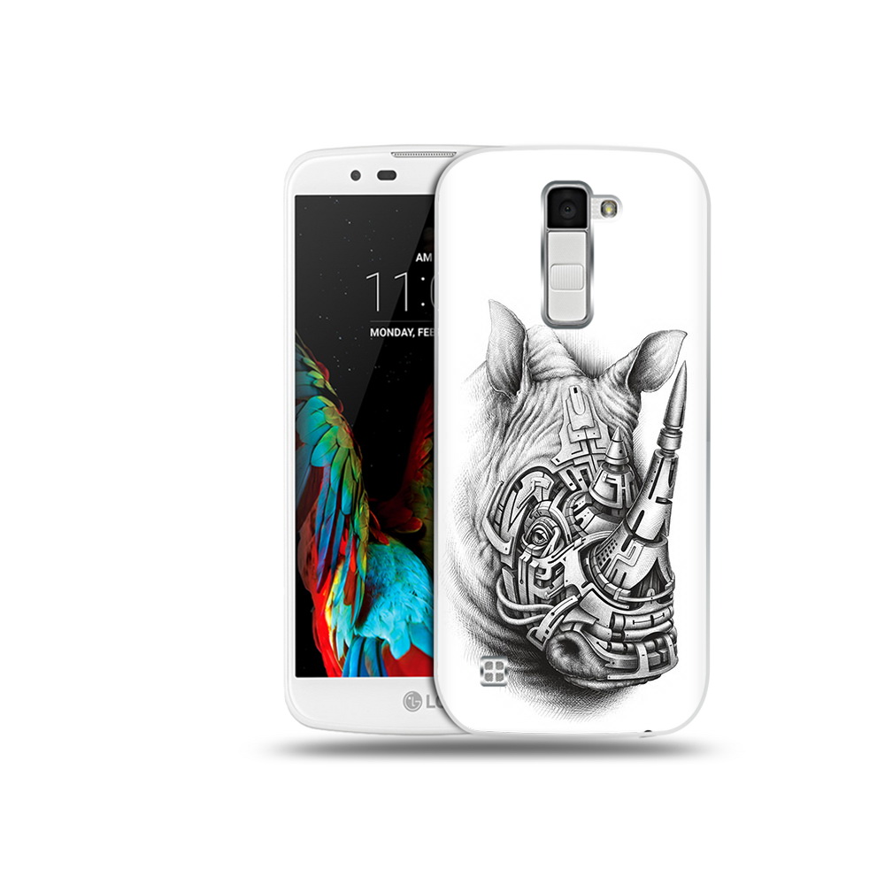 

Чехол MyPads Tocco для LG K10 стальной носорог (PT30014.80.620), Прозрачный, Tocco