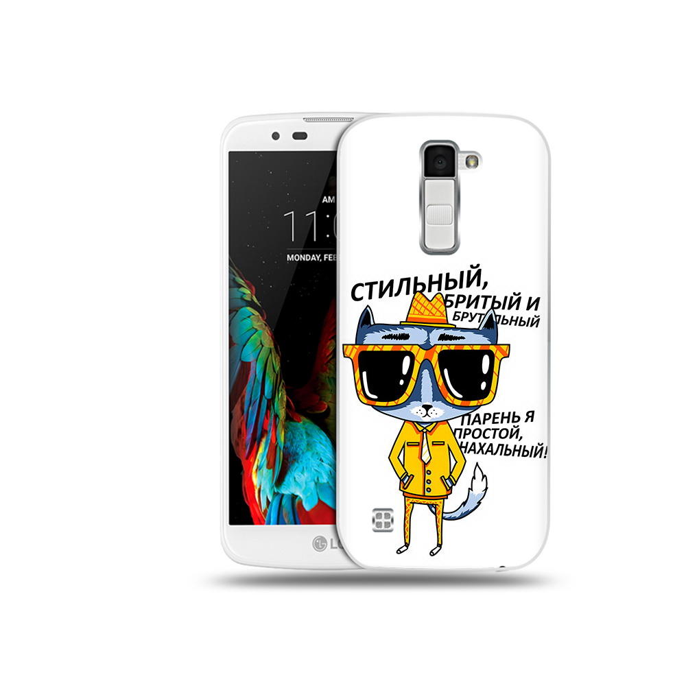 Чехол MyPads Tocco для LG K10 стильный кот (PT30014.80.625)