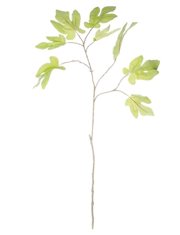 фото Искусственное растение riverdale ветка инжира зеленая 101 см