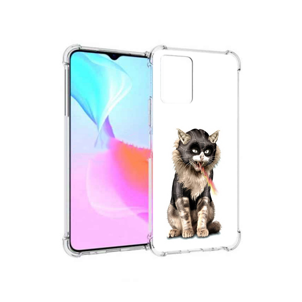 

Чехол MyPads Tocco для Vivo Y33s дьяволский кот (PT226981.417.341), Прозрачный, Tocco
