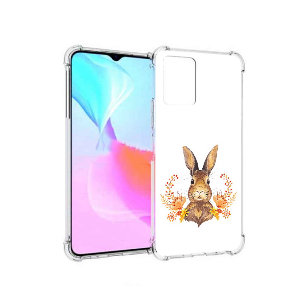 

Чехол MyPads Tocco для Vivo Y33s зайка в цветах (PT226981.417.349), Прозрачный, Tocco