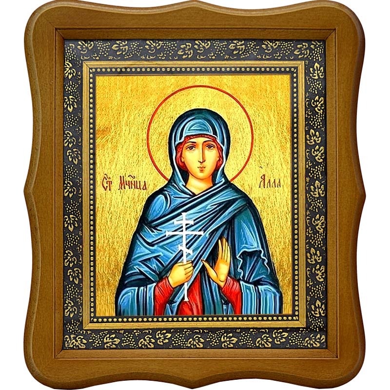 

Алла Готфская Святая мученица. Икона на холсте.