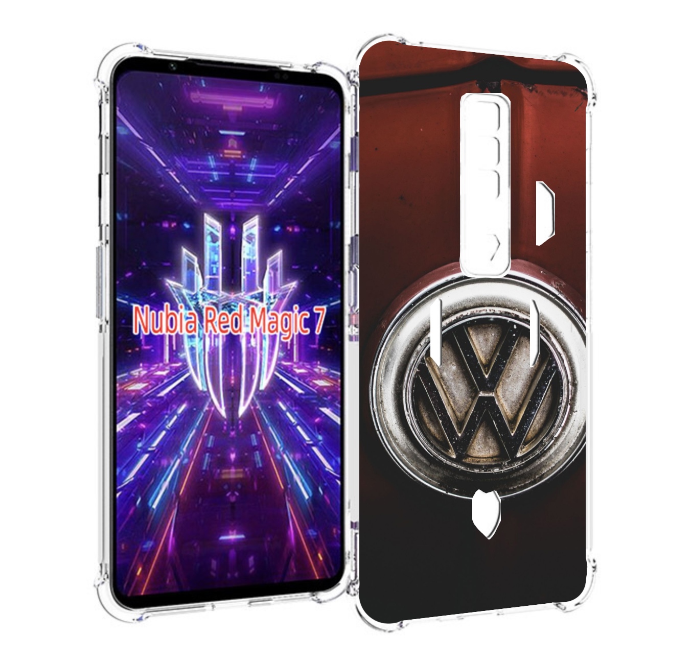 

Чехол MyPads volkswagen 1 мужской для ZTE Nubia Red Magic 7, Прозрачный, Tocco