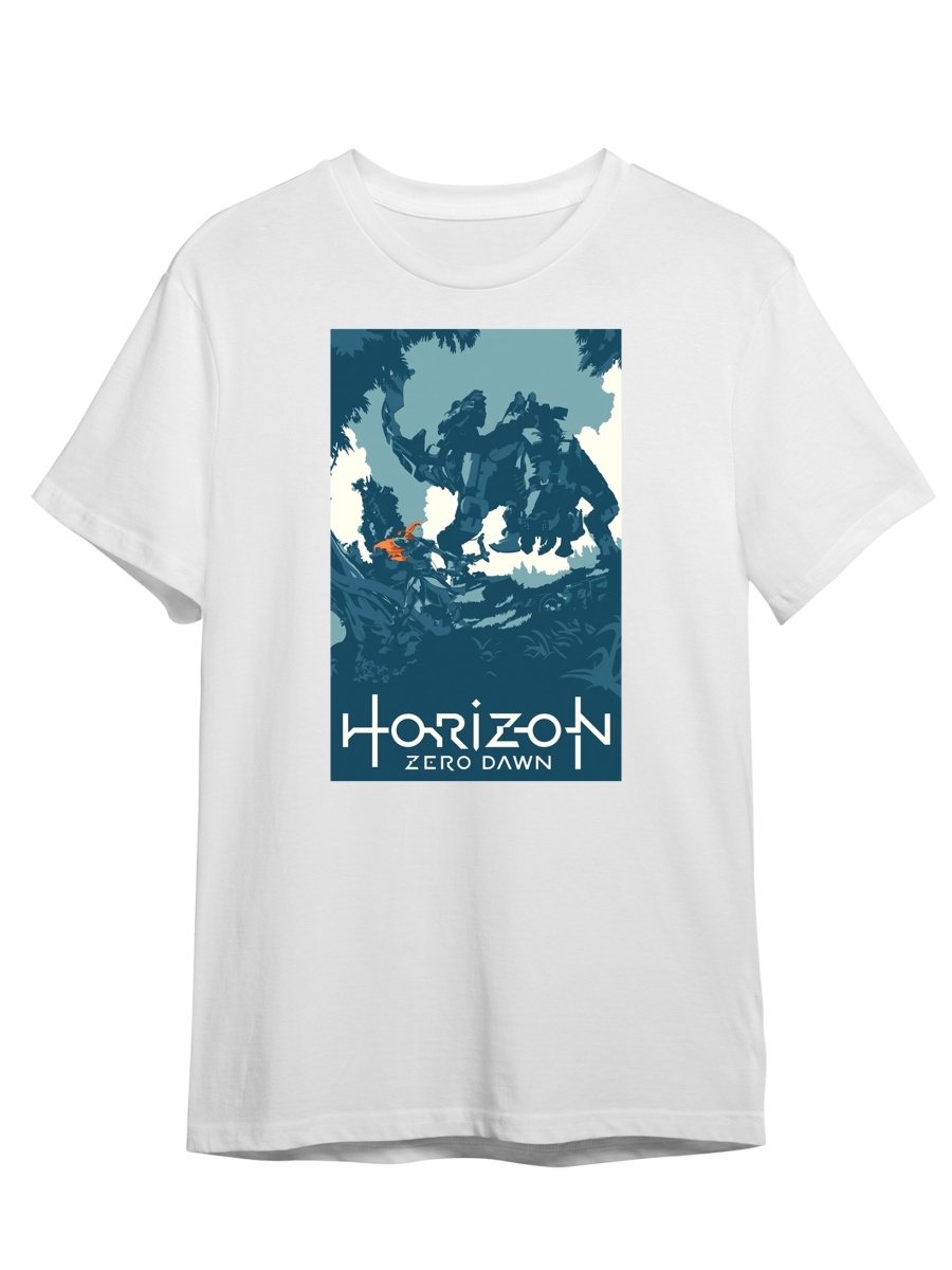 фото Футболка унисекс сувенирshop horizon/хорайзен 6 белая m (46-48)