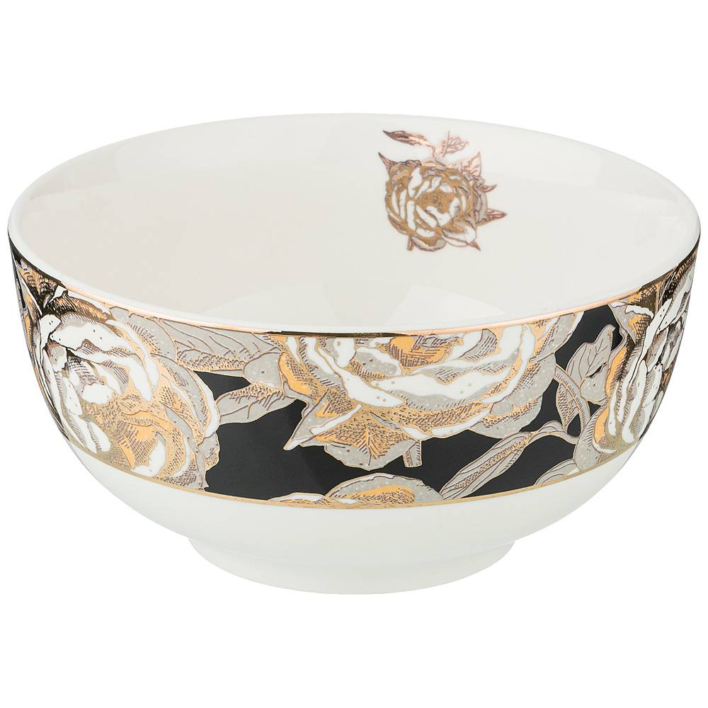 

Набор из 4 штук Салатник Lefard Golden Rose 14см, цвет черный, фарфор (133-327_4)