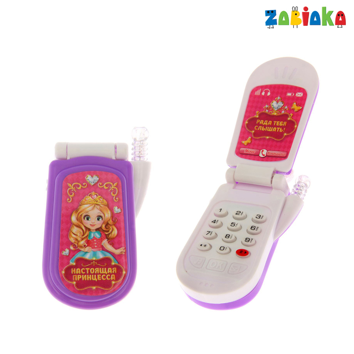Музыкальный телефон «Настоящая принцесса», световые и звуковые эффекты, МИКС мобильный телефон digma a106 linx 32mb