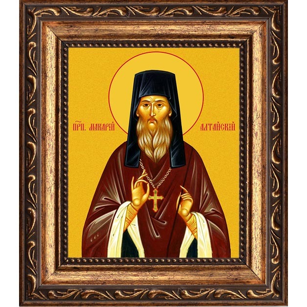 

Макарий Алтайский преподобный. Икона на холсте.