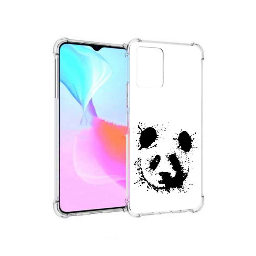 

Чехол MyPads Tocco для Vivo Y33s клякса-панда (PT226981.417.389), Прозрачный, Tocco