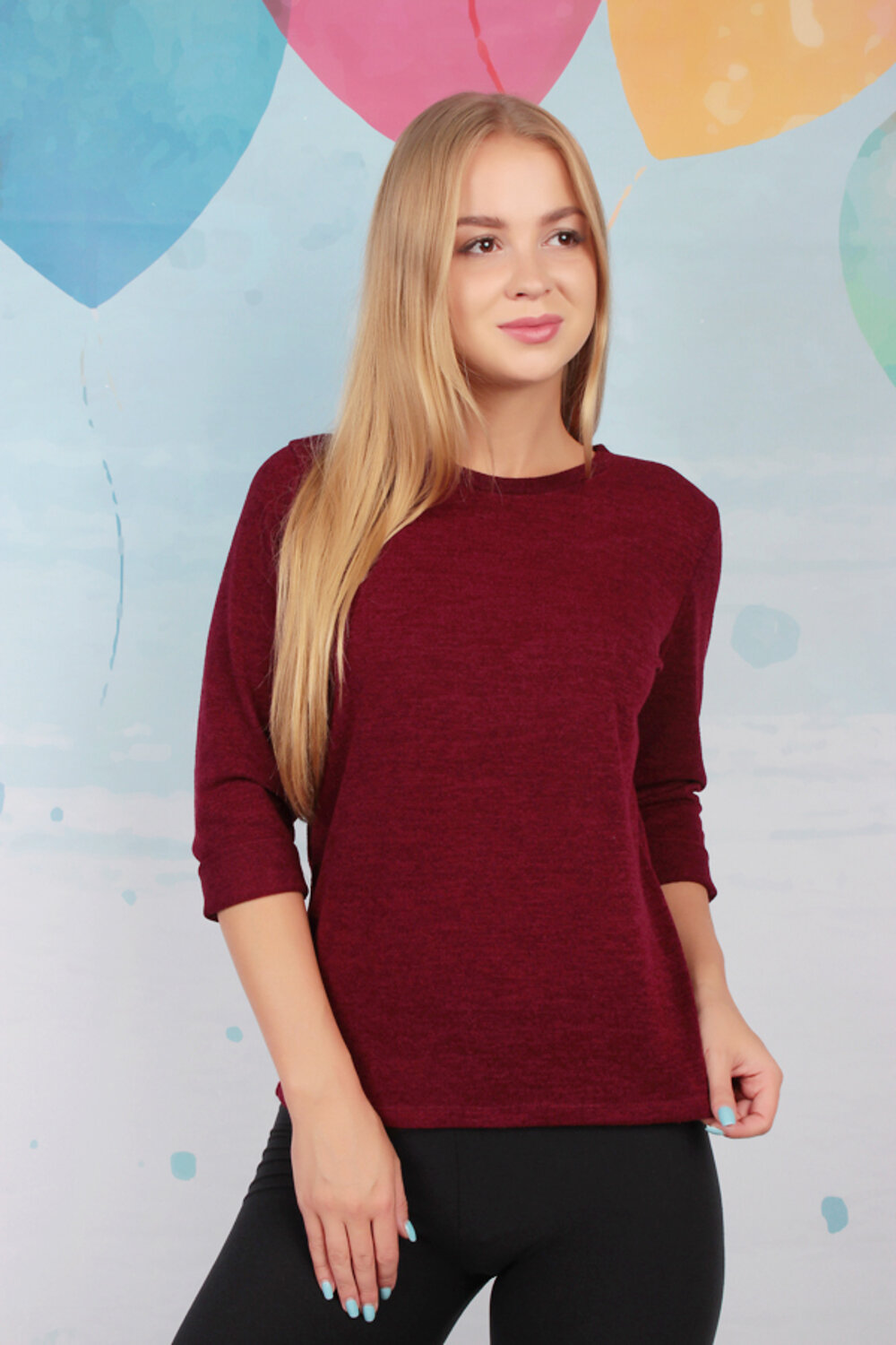 

Джемпер женский RAPOSA 052 бордовый 44 RU, 052