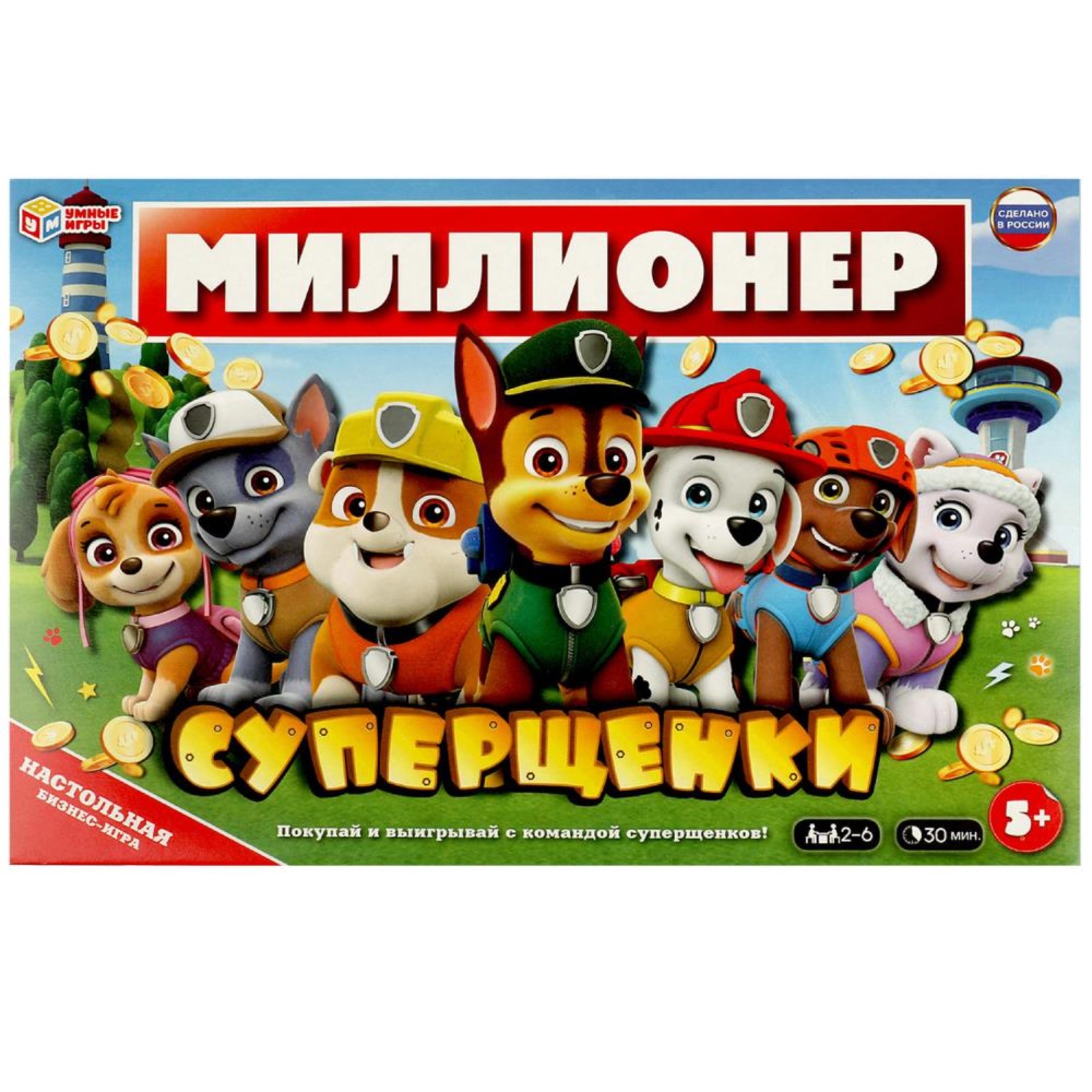 Настольная игра Умные игры Суперщенки, 2-6 игроков, 5+